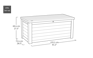 Signature 630L Storage Box  - Ashwood Brown 