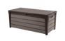 Banco- Arcón de exterior Brushwood 145x69,7x60,3 cm y 454L - Marrón