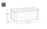 Westwood Opbergbox - 570L - Antraciet