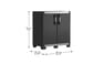 Armoire basse XL Garage - Noir