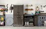 Armoire basse XL Garage - Noir