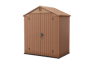 Darwin Shed 6x4ft Double Door - Brown