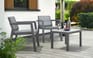 Emily 2 Seater Balcony Set - Grey