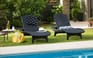 Pacific Sun Lounger Duo Set - Grey