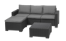 California 3-Sitzer Sofa Lounge - Grau