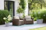 Pack de 2 sillones de exterior California 83x68x71.5 cm - Capuchino