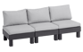 Elements 3-Sitzer Sofa - Schwarz