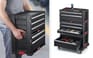 7 Drawer Rolling Tool Chest system - Black