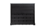 Cobertizo de exterior SIO Nova - 132x71,5x113,5 cm y 880L - Gris oscuro