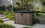 Coffre de jardin Signature effet bois 2020L - Marron Aspect Noyer