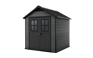 Newton Graphite Medium Storage Shed - 7.5x7 Shed - Keter US