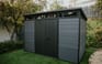 Cortina Graphite Large Storage Shed - 11x7 Shed - Keter US