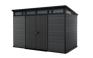 Cortina Graphite Large Storage Shed - 11x7 Shed - Keter US