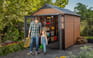 Newton Shed 7.5x11ft - Brown