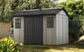 Oakland Shed 11x7.5ft - Grey