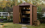 Darwin Shed 6x4ft Double Door - Brown