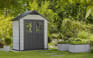 Caseta de exterior Oakland 754 - 229,6x124,8x253 cm y 2,4m2 - Deco Gris