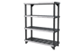 Estantería de resina y metal Fused - 720 kg. - Negro