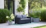 California 9 Seater Chaise Corner Lounge Set - Grey