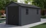 Newton Plus Shed 7.5x15ft - Grey