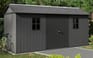 Newton Plus Shed 7.5x15ft - Grey