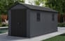 Newton Plus Shed 15x7.5ft - Grey