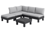 Elements 5 Seater Corner Modular Lounge Set - Graphite