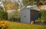 Darwin Graphite Medium Storage Shed - 6x8 Shed - Keter US