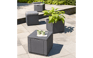 Ice Cube 40L Cool Box & Side Table - Grey