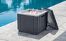 Ice Cube 40L Cool Box & Side Table - Grey