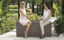 Arcón de exterior Rockwood 155x72,4x64,4 cm y 570L - Marrón