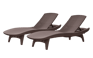 Brown Pacific Chaise Lounge Set - Keter