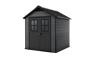 Newton Graphite Large Storage Shed - 7.5x7 Shed - Keter US