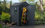 Abri de jardin Darwin 4x6 - 2,3m² - Gris Aspect Bois