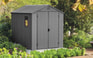 Abri de jardin Darwin 6x8 - 4,5m² - Gris Aspect Bois