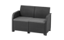 Rosalie 4 Seater Lounge Set with Storage Table - Grey