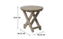 Brown Lakeside Round Small Outdoor Side Table - Keter US