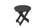 Black Lakeside Round Small Outdoor Side Table - Keter US