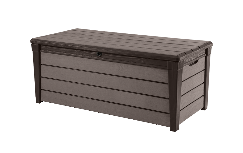 Keter Brightwood 120 Gallon Durable Resin Deck Box Storage