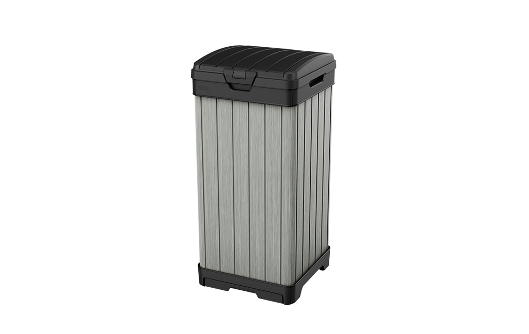 Rockford Grey Outdoor Trash Can Keter