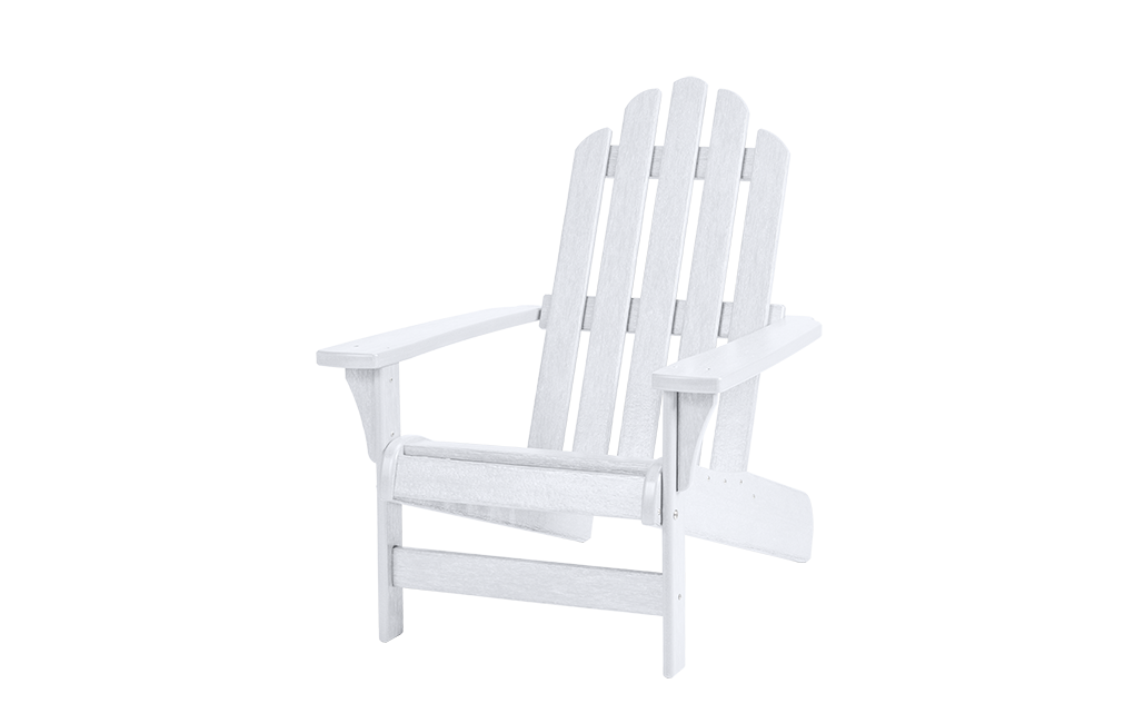 White Premium Ozark Resin Adirondack Chair Keter US